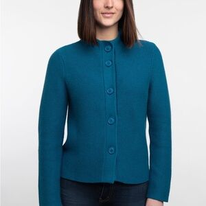 Teal Button-Up Cardigan